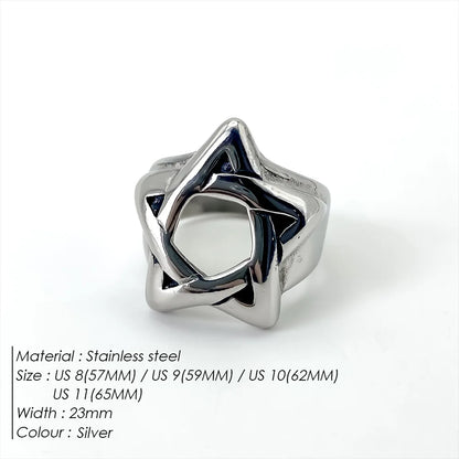 Edelstahl Vintage Ring Herren Klassischer Schmuck