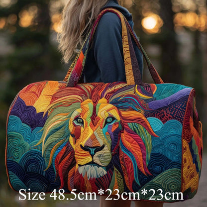 3D Quilted Travel Tote Bag Animal Print Bear Flamingo Peacock Llama Lion Boho Art Tote for Men Women Weekend Beach Trip Bags Petoria Store