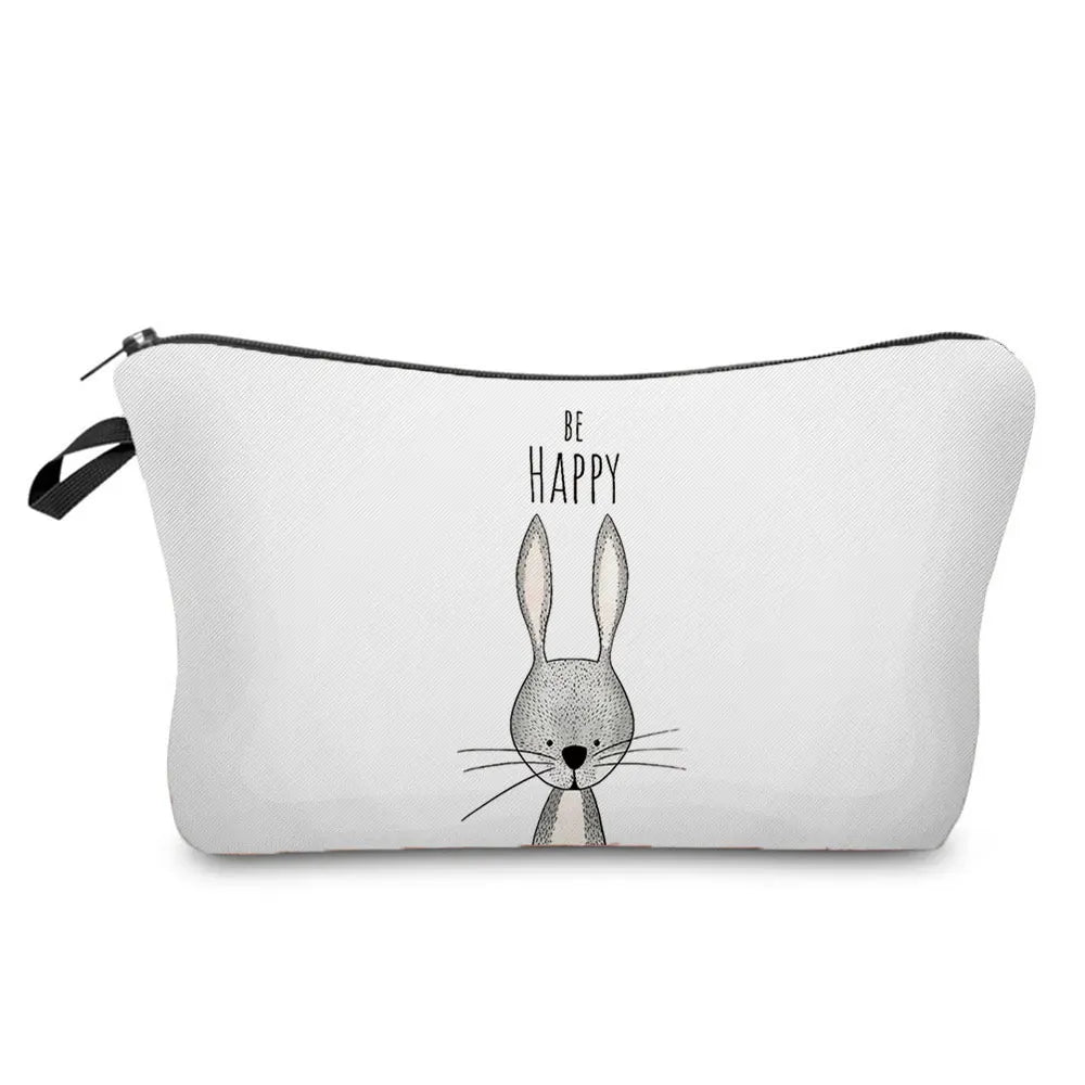 Nette Aquarell Tier Druck Kosmetik Fall Frau Cartoon Dinosaurier Bär Make-Up Tasche Tragbare Spielzeug Lagerung Tasche Kinder Beste Geschenk